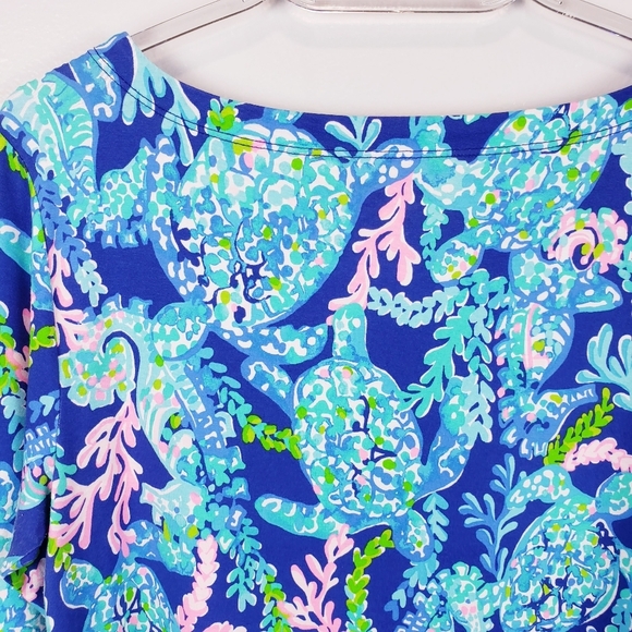 Lilly Pulitzer Corsica Blue Turtle Villa Sophie - Picture 6 of 10